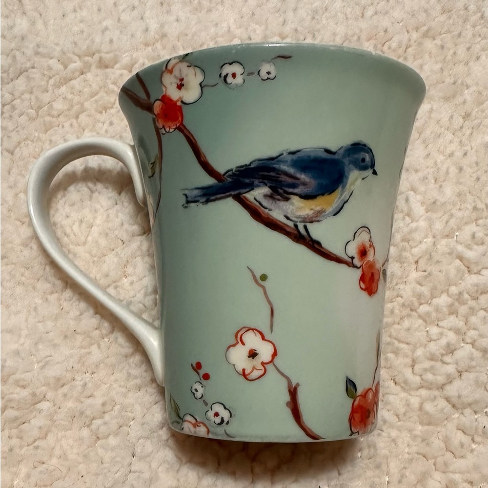 Target Home Spring Song mug cup China retired blue bird floral design used